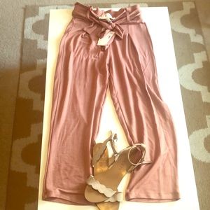 Hiatus Tie-Waist Crop Pants